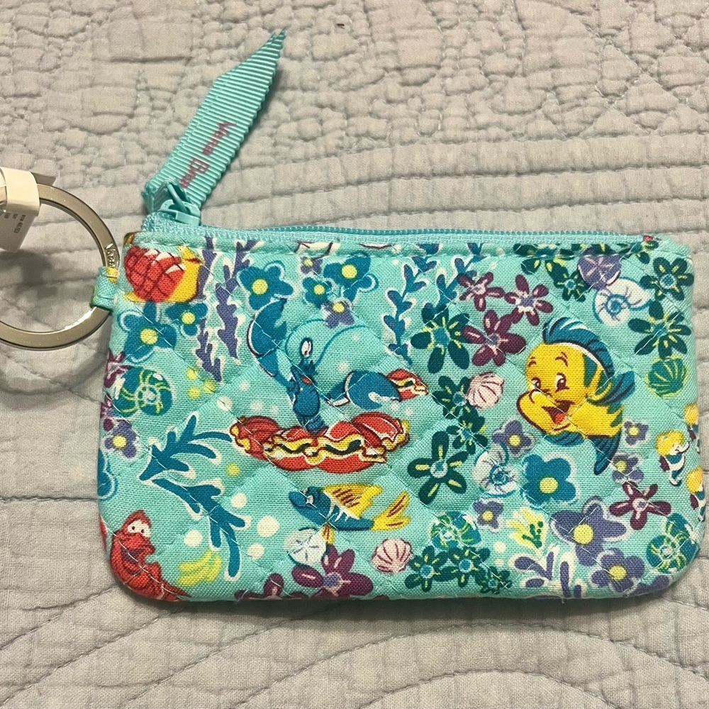 Vera Bradley | Disney Ariel/ Little Mermaid Zip ID Case and Key Fob